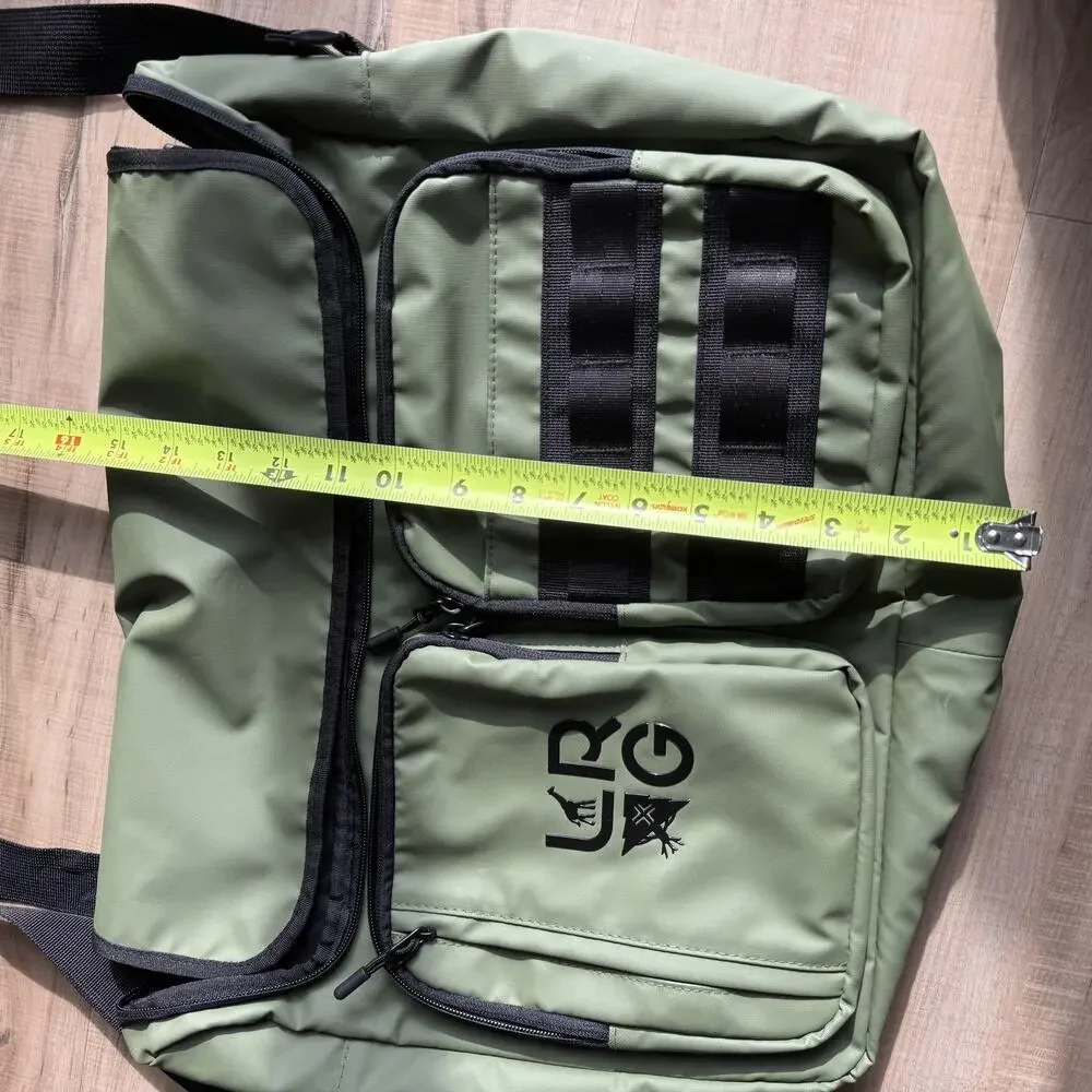 LRG‎ Utility Messenger Bag Olive Green Black Crossbody Laptop Streetwear